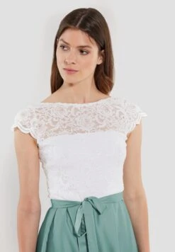 SWING Cocktailjurk - Turquoise Ivory -Mode Jurk Winkel 01c41582d34143c59181168632089c24