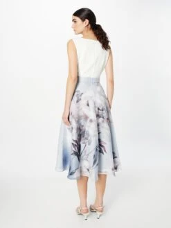 SWING Midi Jurken Jurk Dames Azuur -Mode Jurk Winkel 027d4f8e20c355d2a0c6837306f82442