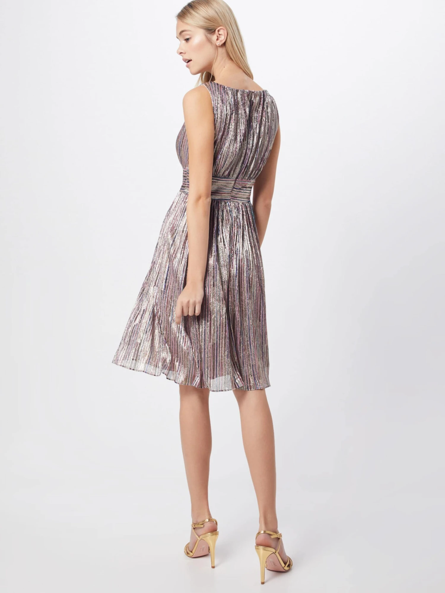 SWING Cocktailjurken Cocktailjurk Dames Goud 6 SWING Cocktailjurken Cocktailjurk Dames Goud - Afbeelding 4