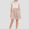 SWING Cocktailjurk - Blush Rose Ivory -Mode Jurk Winkel 07c64fefecaf444db0543e89457e7a9d