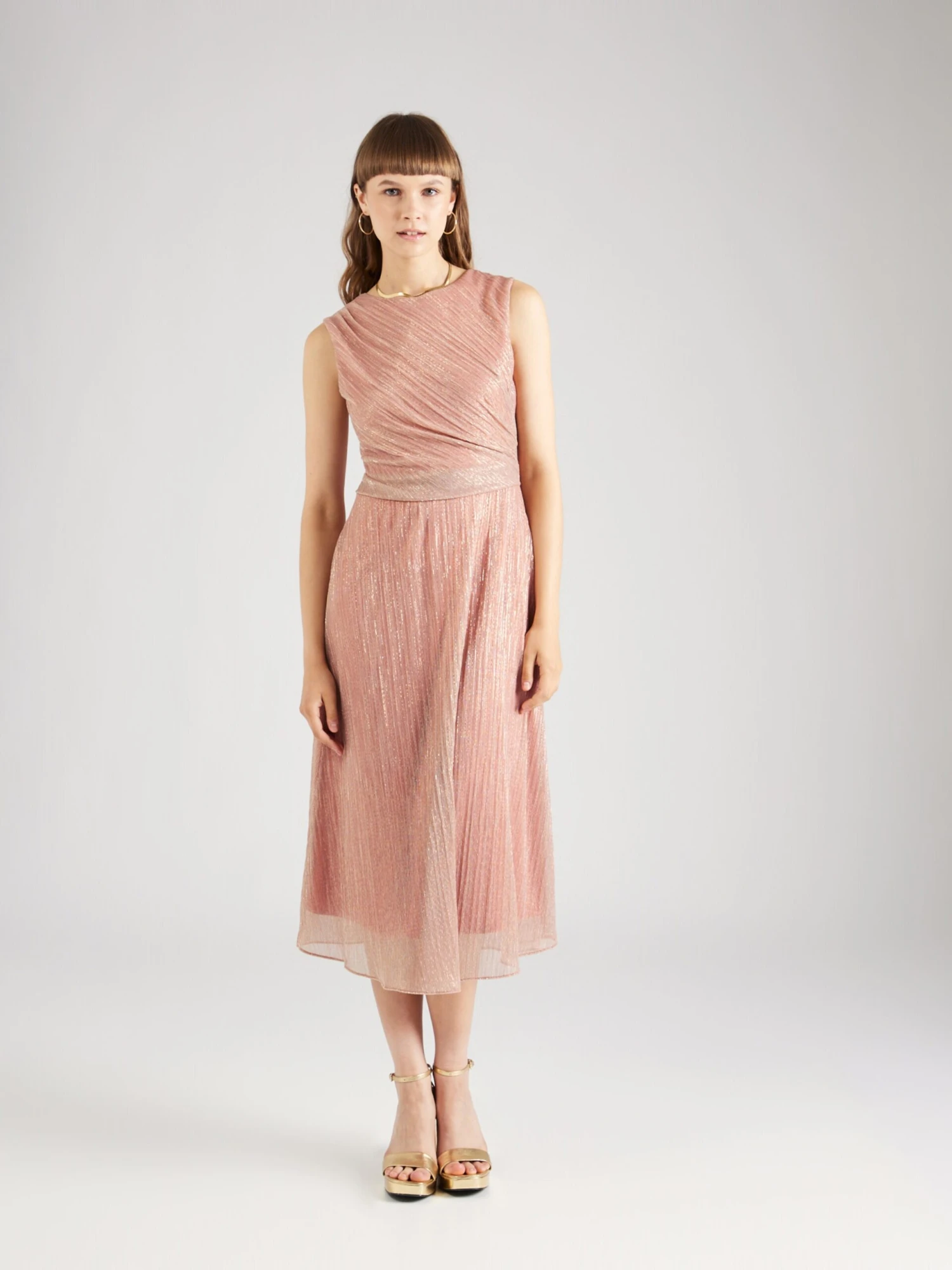 SWING Cocktailjurken Cocktailjurk Dames Zalm Roze 6 SWING Cocktailjurken Cocktailjurk Dames Zalm Roze - Afbeelding 4