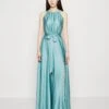 SWING Evening Dress - Galajurk - Turqouise Blue -Mode Jurk Winkel 0be7d1fcbd504bb2b6715904633923cc
