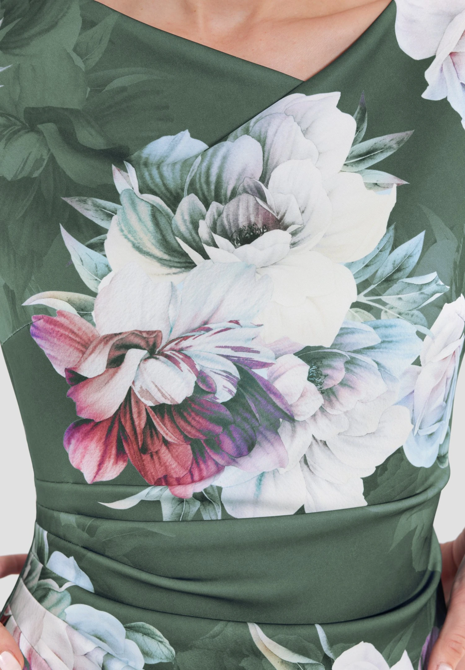 SWING Etui-Jurk - Moss Green Multi 6 SWING Etui-Jurk - Moss Green Multi - Afbeelding 4