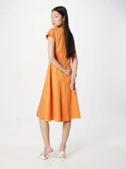 SWING Midi Jurken Jurk Dames Oranje -Mode Jurk Winkel 12b0513cc2c8aa8a5c95fcaee7397603