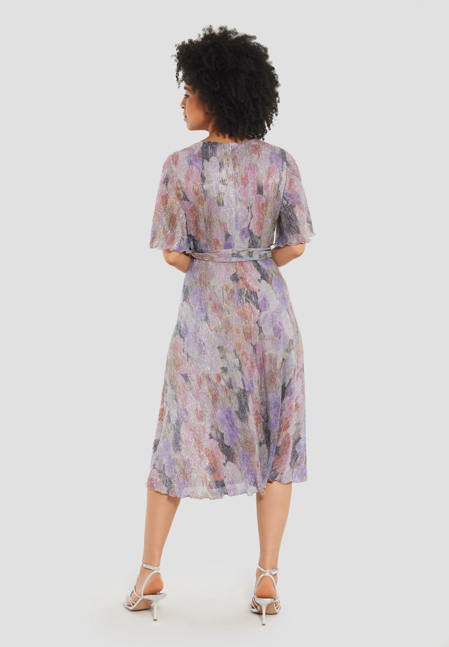 SWING Midi Mit Blumendruck - Jurk - Blush Rose Multi 4 SWING Midi Mit Blumendruck - Jurk - Blush Rose Multi - Afbeelding 2