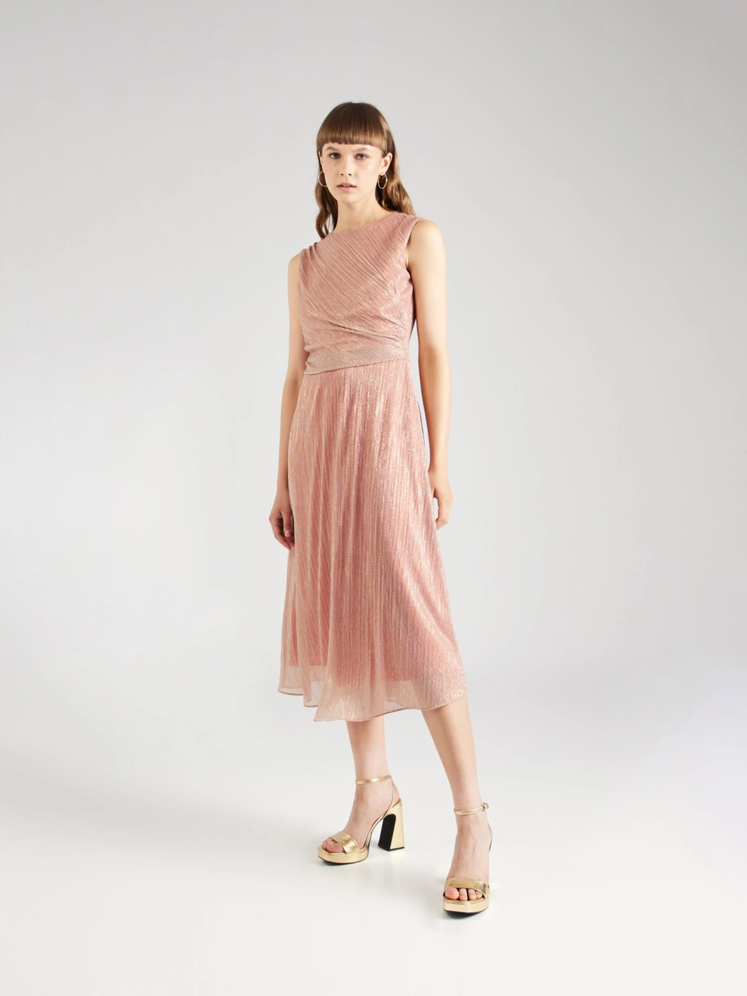 SWING Cocktailjurken Cocktailjurk Dames Zalm Roze 4 SWING Cocktailjurken Cocktailjurk Dames Zalm Roze - Afbeelding 2