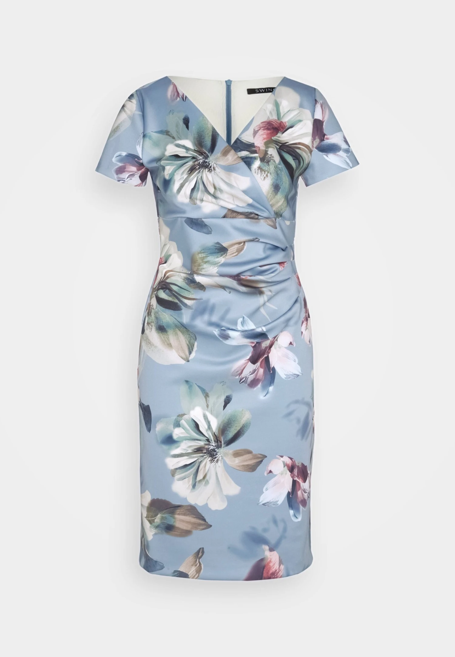 SWING Mit Blumendruck - Jerseyjurk - Rainy Blue/Multi 7 SWING Mit Blumendruck - Jerseyjurk - Rainy Blue/Multi - Afbeelding 5