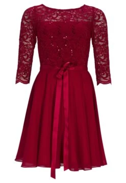 SWING Cocktailjurk - Dark Red -Mode Jurk Winkel 21c071b3b2614fdca9dea9b29b973658