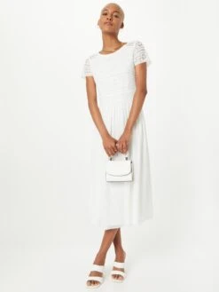 SWING Cocktailjurken Cocktailjurk Dames Crème -Mode Jurk Winkel 24e63355d0979a00348b8ebffd330d7c