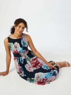 SWING Midi Jurken Jurk Dames Donkerblauw / Gemengde Kleuren -Mode Jurk Winkel 2a604f034f991a1e32cfc6e48e4beae3