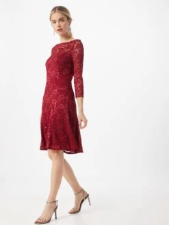 SWING Cocktailjurken Cocktailjurk Dames Wijnrood -Mode Jurk Winkel 2bdb596acfbf86d72b420fa8ec2fa1d2