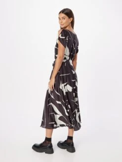 SWING Midi Jurken Jurk Dames Zwart -Mode Jurk Winkel 334eca8521de4ecaa9218944a3ed1b63