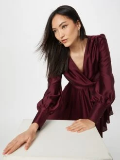 SWING Mini Jurken Jurk Dames Bordeaux -Mode Jurk Winkel 43cf78659867a85c152eb9088bd358a8