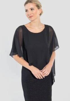 SWING Materialmix - Cocktailjurk - Black -Mode Jurk Winkel 4801ae822467421dadf2e5bcb8423ef2