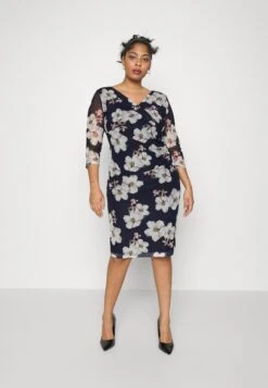 Mode Jurk Winkel 32 Curve Day Dress - Cocktailjurk - Dark Blue