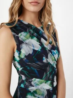 SWING Midi Jurken Jurk Dames Nachtblauw / Lichtblauw -Mode Jurk Winkel 5129012da782bae2a50f958b84790ddd