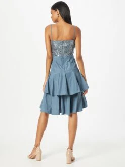 SWING Mini Jurken Jurk Dames Hemelsblauw -Mode Jurk Winkel 592b61460fb2c7d4d41cbdcf3d90e2af