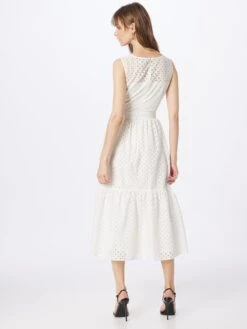 SWING Midi Jurken Jurk Dames Wit -Mode Jurk Winkel 5ac0846e7fd8f4836119f3752bb2f342