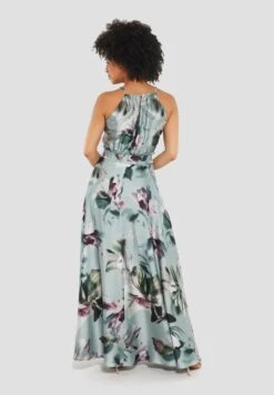 SWING Blumiges Aus Nachhaltigem - Maxi-Jurk - Light Green Multi -Mode Jurk Winkel 5b9d6a93a01d431aaa62acd4e37cc6c2