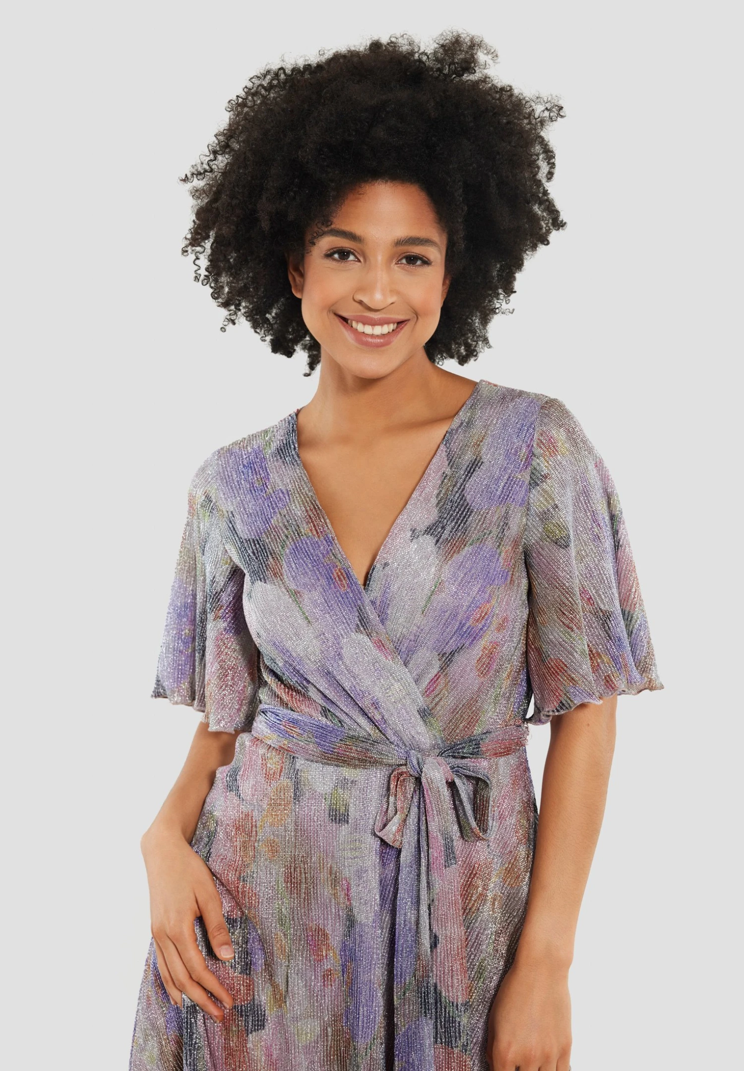 SWING Midi Mit Blumendruck - Jurk - Blush Rose Multi 5 SWING Midi Mit Blumendruck - Jurk - Blush Rose Multi - Afbeelding 3