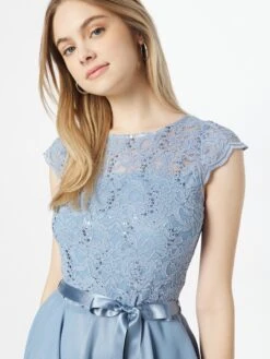 SWING Cocktailjurken Cocktailjurk Dames Hemelsblauw -Mode Jurk Winkel 5d7436c82376340702515e68e966494f