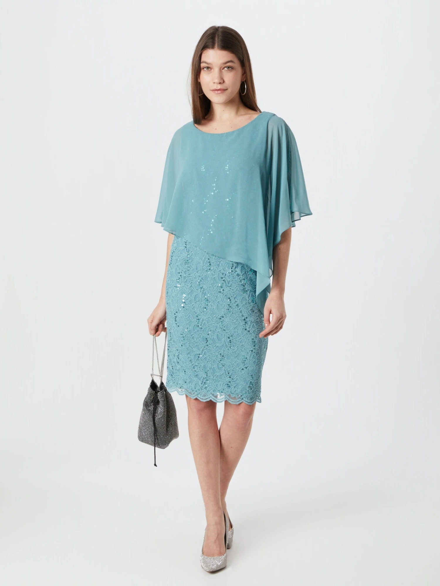 SWING Cocktailjurken Cocktailjurk Dames Blauw 7 SWING Cocktailjurken Cocktailjurk Dames Blauw - Afbeelding 5