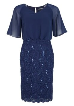 SWING Aus Mix - Cocktailjurk - Navy -Mode Jurk Winkel 61ff1f6d70d8407db575c94f2d1effb0