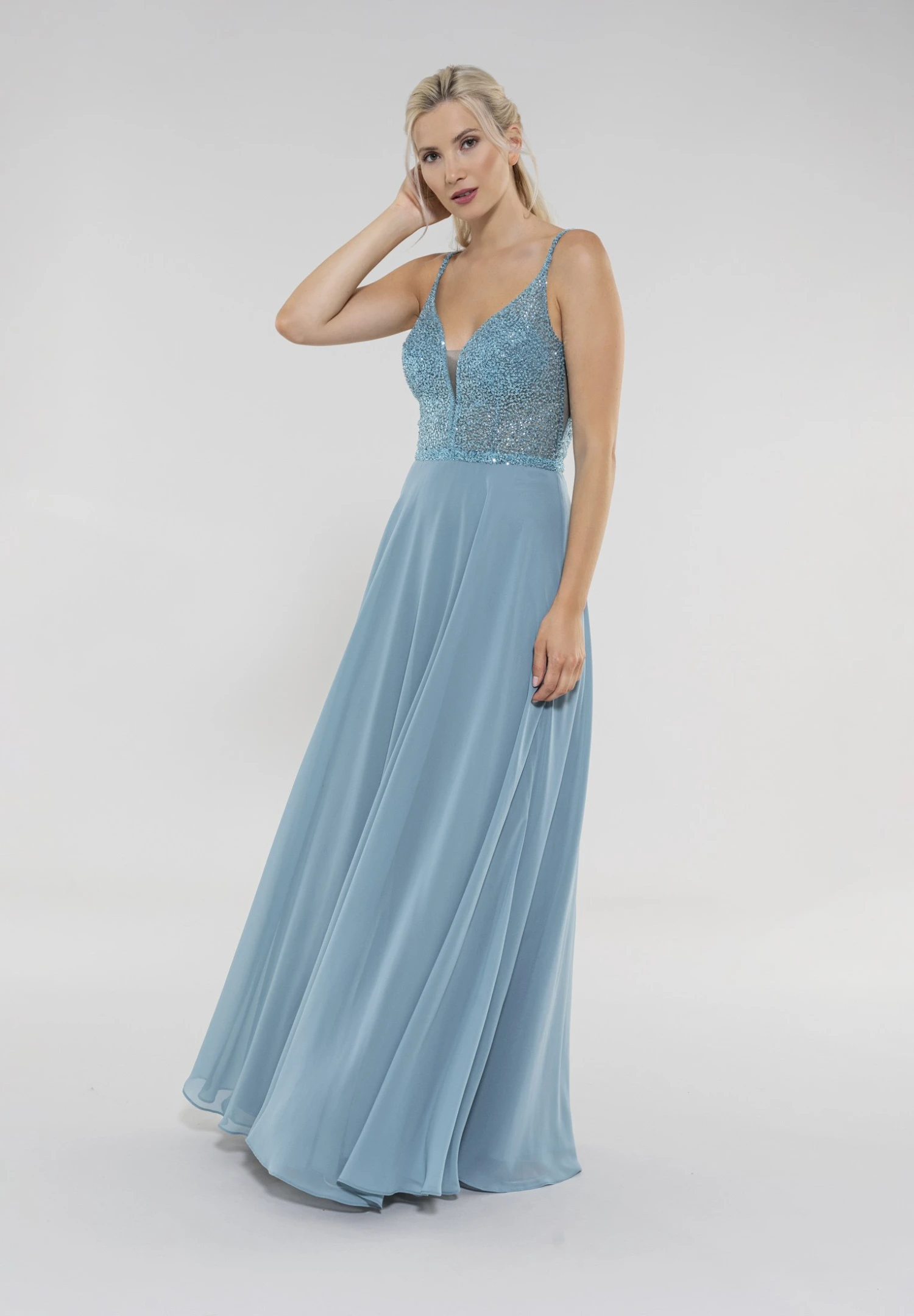 SWING Aus Materialmix - Galajurk - Sea Blue 3 SWING Aus Materialmix - Galajurk - Sea Blue