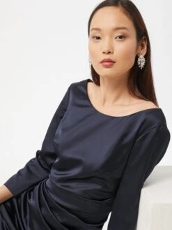 SWING Kokerjurken Kokerjurk Dames Nachtblauw -Mode Jurk Winkel 67d0953c5a287c3894c372698d2c3e80