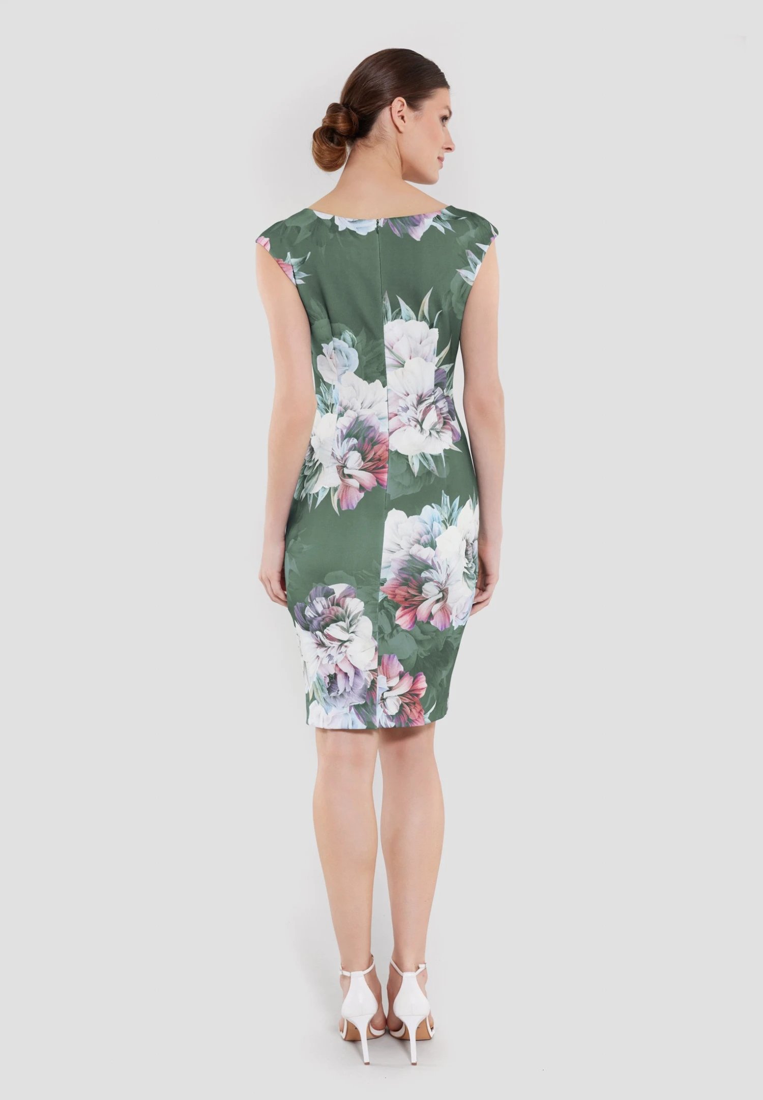 SWING Etui-Jurk - Moss Green Multi 5 SWING Etui-Jurk - Moss Green Multi - Afbeelding 3