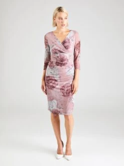 SWING Midi Jurken Jurk Dames Donkerroze -Mode Jurk Winkel 6db4e74d690f605c96f8ea47f5f1e3c6