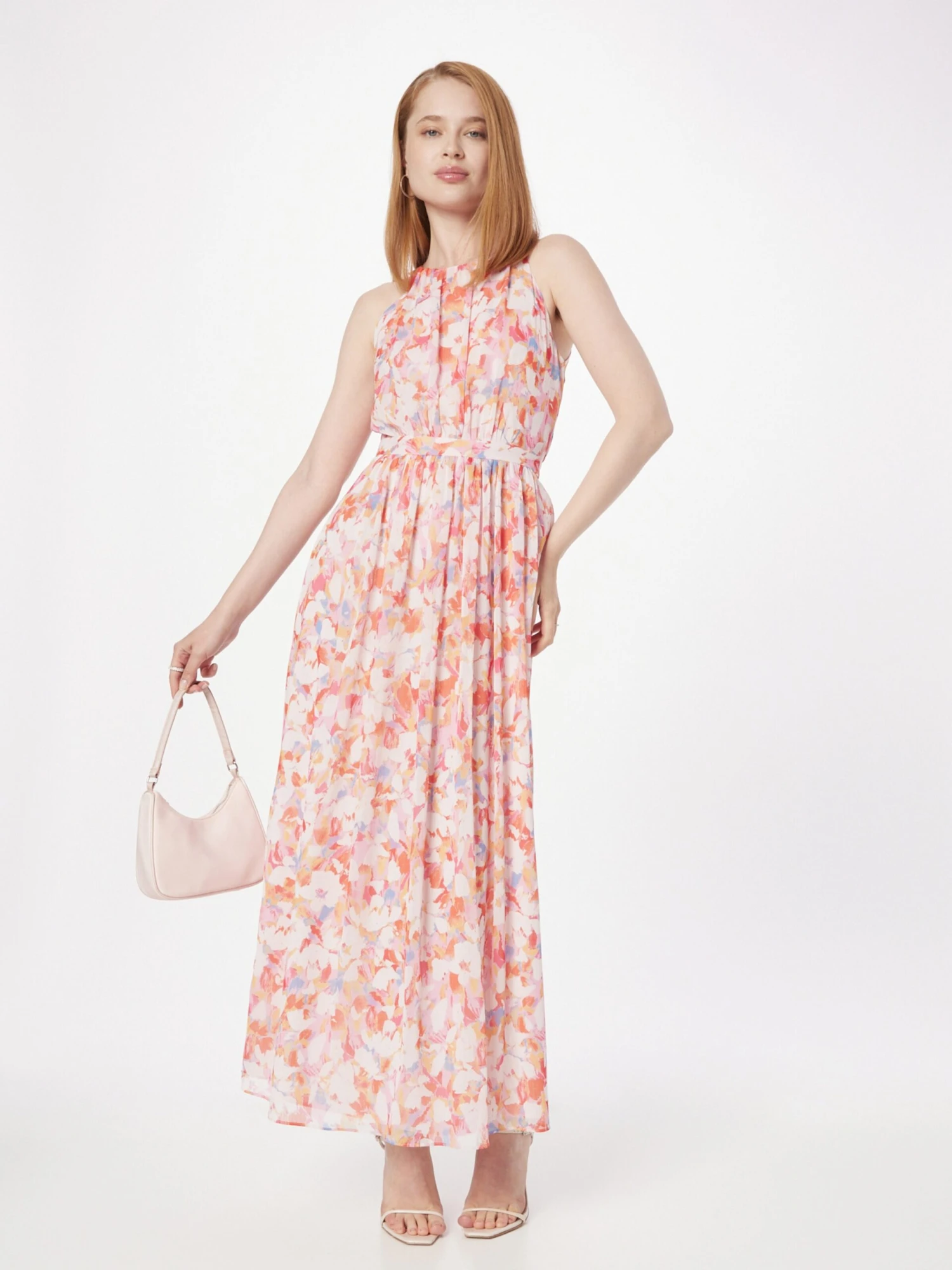 SWING Maxi Jurken Jurk Dames Rosa 4 SWING Maxi Jurken Jurk Dames Rosa - Afbeelding 2