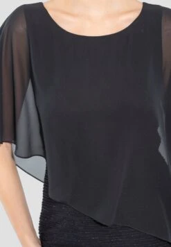 SWING Materialmix - Cocktailjurk - Black -Mode Jurk Winkel 772c37fbc7974eccaf9ec89ef6d9afbb