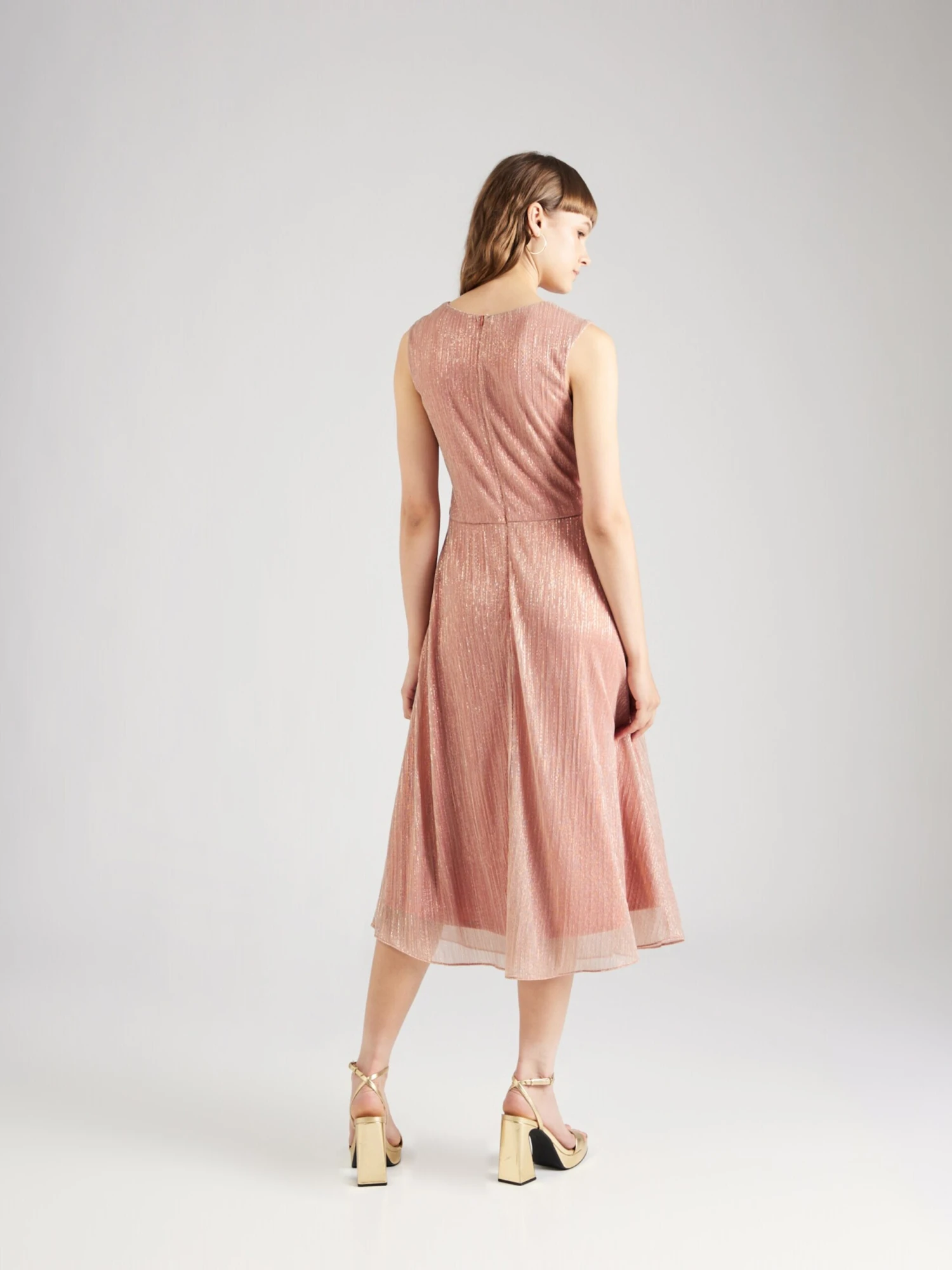 SWING Cocktailjurken Cocktailjurk Dames Zalm Roze 5 SWING Cocktailjurken Cocktailjurk Dames Zalm Roze - Afbeelding 3