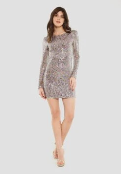 SWING Aus Pailletten - Cocktailjurk - Cremy Rose / Multi