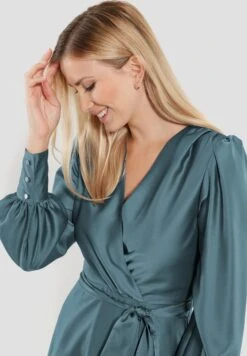 SWING Cocktailjurk - Faded Blue -Mode Jurk Winkel 7c47b5566777437a9c100153b8312cb5