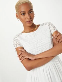 SWING Cocktailjurken Cocktailjurk Dames Crème -Mode Jurk Winkel 82b2dffb4963c9429030661547644a2a