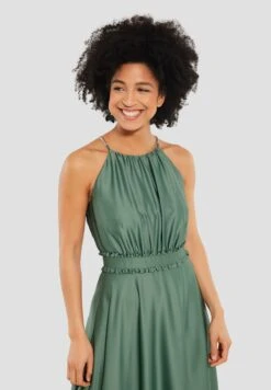 SWING Abend Aus Nachhaltigem - Maxi-Jurk - Light Green -Mode Jurk Winkel 866e54f0249745ee91fbd3b2d556bda6