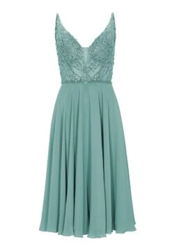 SWING Perlenbesticktes Midi Mit Cups - Cocktailjurk - Turqouise Blue -Mode Jurk Winkel 8d65489738224c2088aeed9ebdd85edb