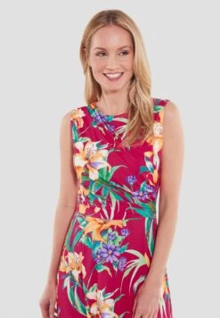 SWING Bedrucktem - Jerseyjurk - Pink/Multi -Mode Jurk Winkel 8f78f9f620934e2faa3eaa185bd91dda