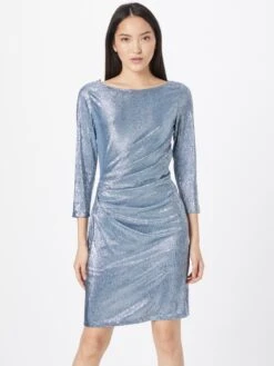 SWING Mini Jurken Jurk Dames Smoky Blue -Mode Jurk Winkel 90dc84166f4f782903707e6f3afdf0c0