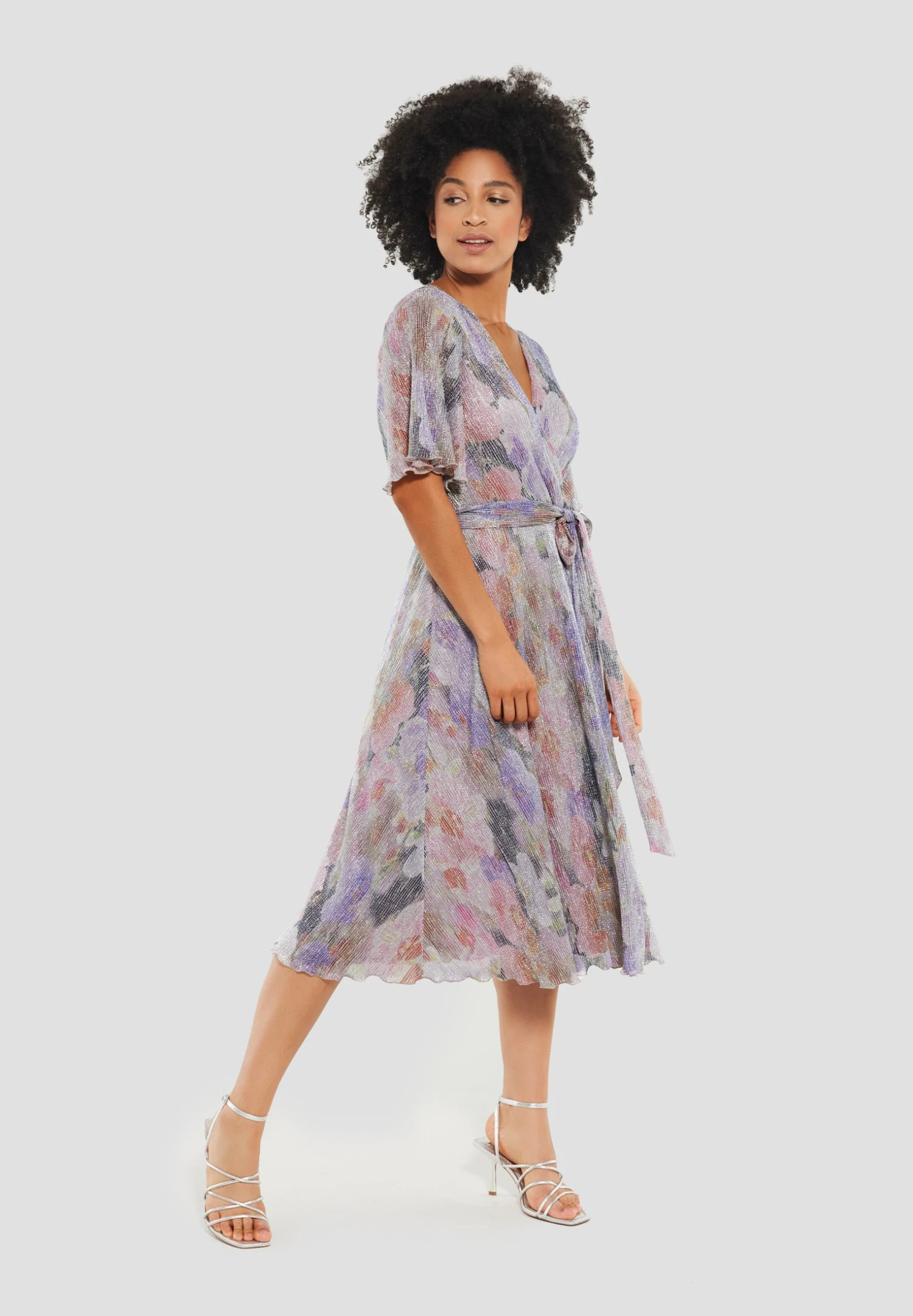 SWING Midi Mit Blumendruck - Jurk - Blush Rose Multi 7 SWING Midi Mit Blumendruck - Jurk - Blush Rose Multi - Afbeelding 5