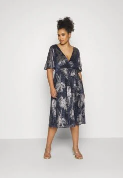 Mode Jurk Winkel 24 Cocktailjurk - Navy/Silver