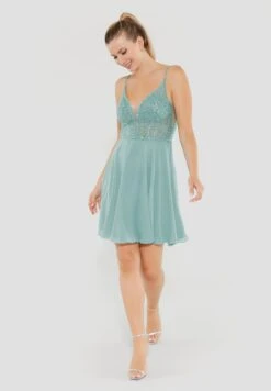 SWING Cocktailjurk - Turqouise Blue