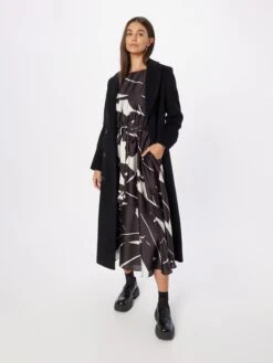 SWING Midi Jurken Jurk Dames Zwart -Mode Jurk Winkel 9b4c734606906f7b2c19050d50be5dee