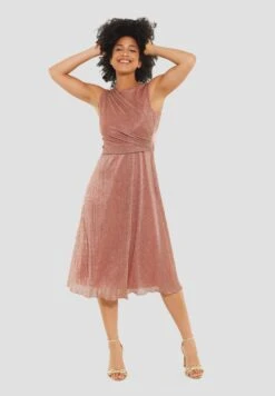 SWING Aus Mit Fäden - Jerseyjurk - Dark Orange