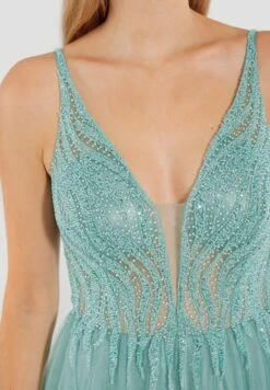 SWING Aus Besticktem Tüll - Galajurk - Turqouise Blue -Mode Jurk Winkel 9c92f0413e5a4a3fb748bb6109d5b13c