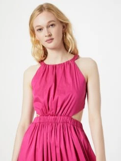 SWING Maxi Jurken Jurk Dames Fuchsia -Mode Jurk Winkel 9edbd0c2fb88872895fe34afd3734434