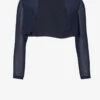 SWING Chiffon Long Sleeve Bolero -Mode Jurk Winkel Chiffonlongsleevebolero Navy 1