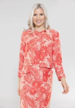 SWING Jaquard Blzr Short -Mode Jurk Winkel Jaquardblzrshort Vulcanored 5